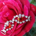 decorazione strass rubino