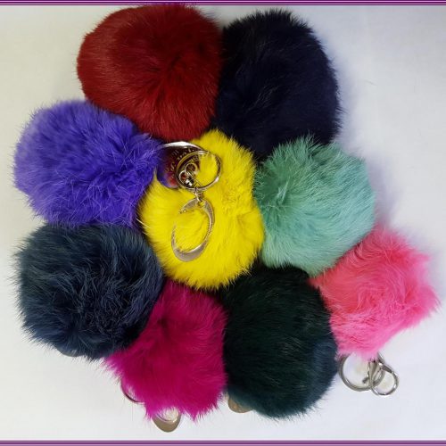 PORTACHIAVI PON-PON eco-pelliccia