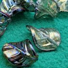 perle foglia in vetro