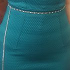 cintura o collana in metallo e strass