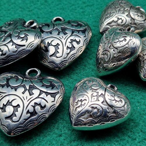 ciondolo cuore abs decorato