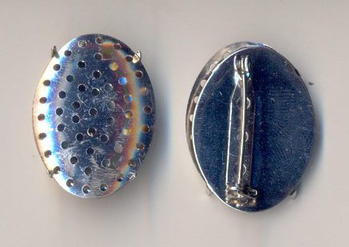 spilla ovale da ricamare