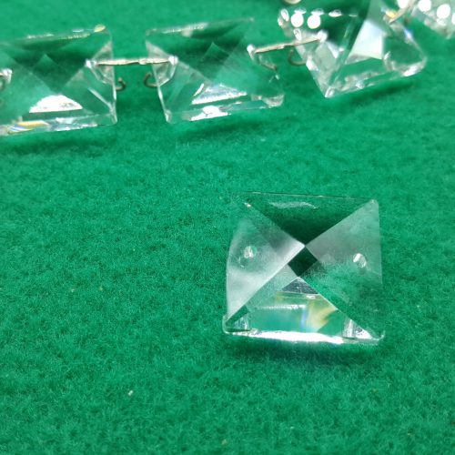 ciondolo vetro quadrato