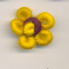 APPLICAZIONE FIORE IN LANA