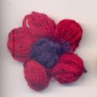 APPLICAZIONE FIORE IN LANA