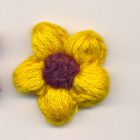 APPLICAZIONE FIORE IN LANA