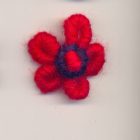 APPLICAZIONE FIORE IN LANA