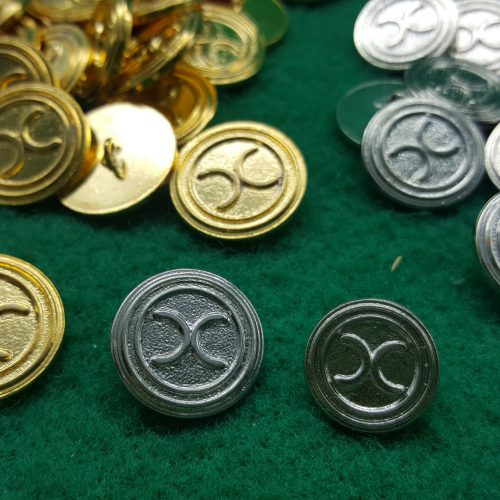 BOTTONE metallo decoro doppia C