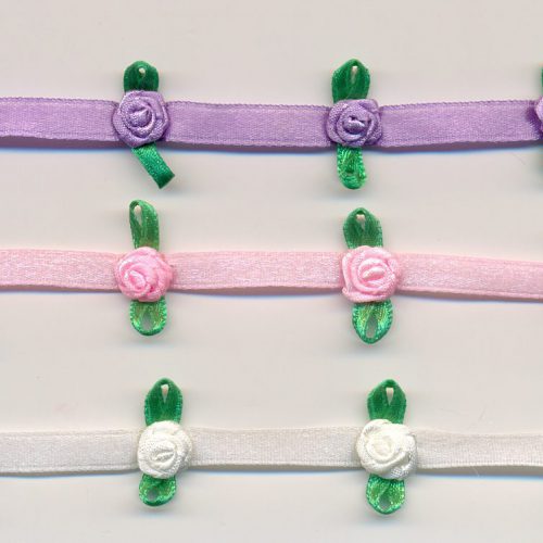 BORDO RASO CON ROSELLINE