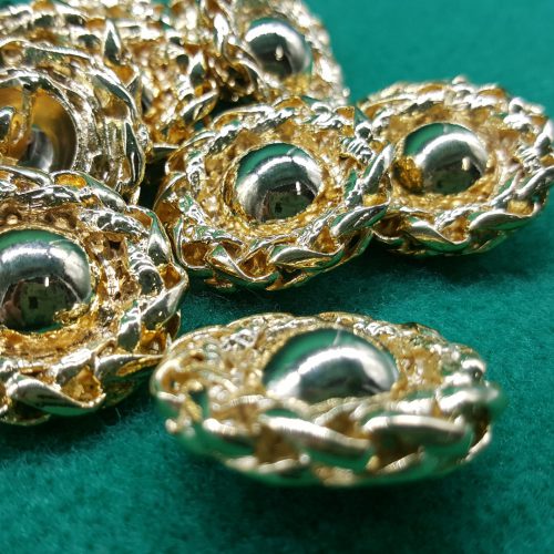 bottone in metallo ghirlanda