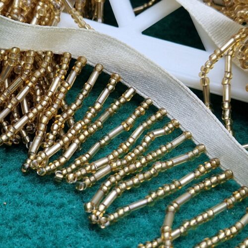 bordura frangia dorata