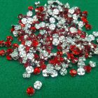 strass vetro su castone metallo