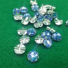 strass vetro su castone metallo