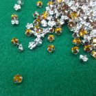 strass vetro su castone metallo