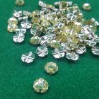 strass vetro su castone metallo