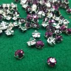 strass vetro su castone metallo