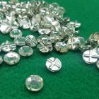strass vetro su castone metallo