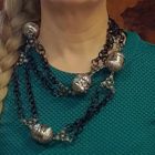 cintura o collana con distanziali traforati