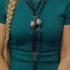 cintura o collana con distanziali traforati