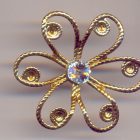 DECORO FIORE CON SWAROVSKI