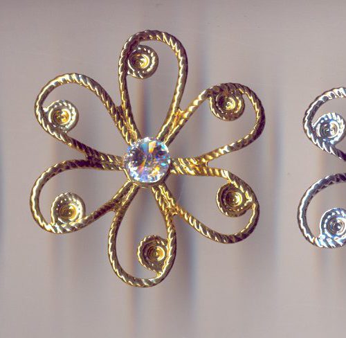 DECORO FIORE CON SWAROVSKI
