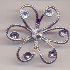 DECORO FIORE CON SWAROVSKI