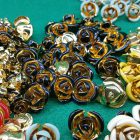 set rose smaltate a mano