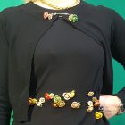 decorazione in ottone fiore