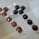 CIONDOLO CROCE strass maxi