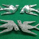 fibbia strass rondini