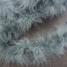 boa di piume colore grigio