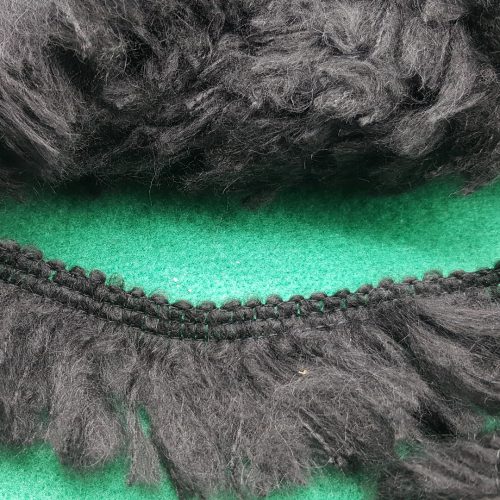 bordura frangia filato nero