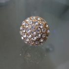 anello regolabile semisfera strass