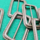 fibbia ecopelle verde militare