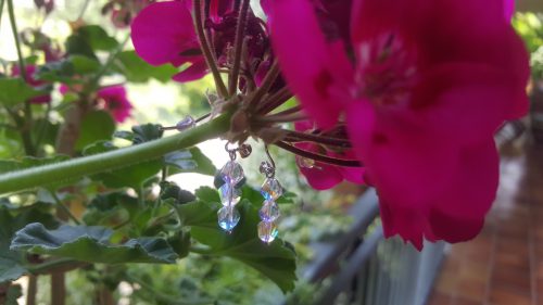 orecchini artigianali con cristallo Swarovski