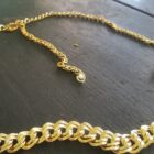 cintura metallo dorato e perle