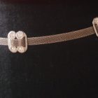 COLLANA IN MAGLIA METALLICA E STRASS