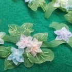 ramo fiorito in organza
