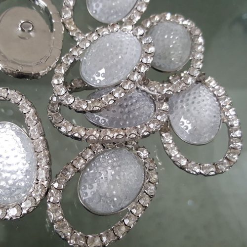 Bottoni strass ovali