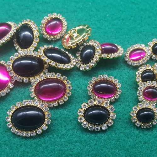 BOTTONI STRASS OVALI