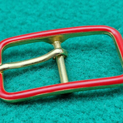 fibbie metalliche smalto rosso