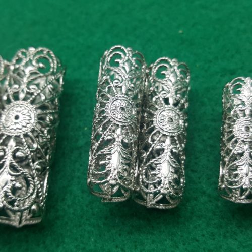 bottoni in filigrana tubolari