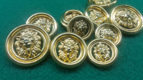 bottone leone con doppio anello