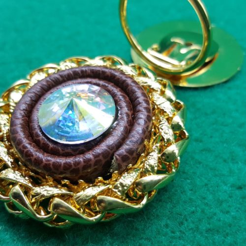 FERMA FOULARD strass e pelle