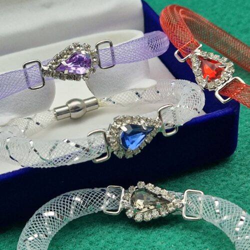 bracciale strass con chiusura magnetica