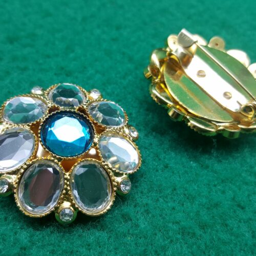 SPILLA DORATA CON PIETRE