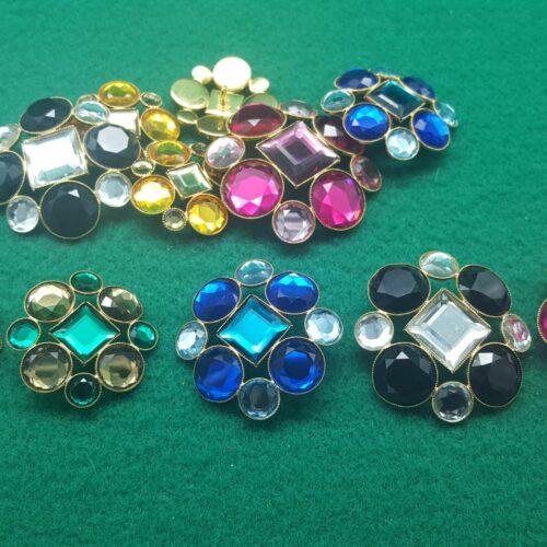 BOTTONI DORATI CON PIETRE