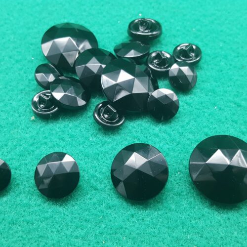 BOTTONI IN VETRO NERO