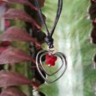 collana cuore e farfalla swarovski