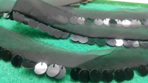 PASSAMANERIA organza con PAILLETTES